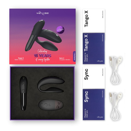     We-Vibe 15 Year Anniversary Collection: Tango X + Sync 2