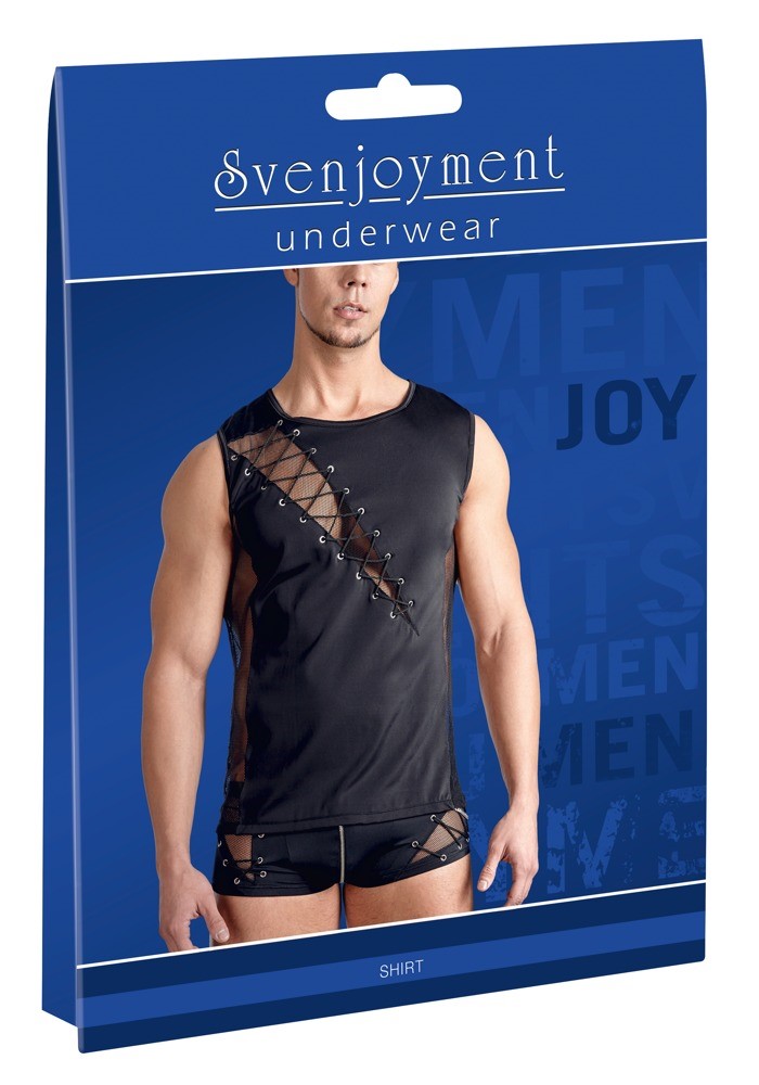 Svenjoyment Мужская футболка с декоративной шнуровкой M