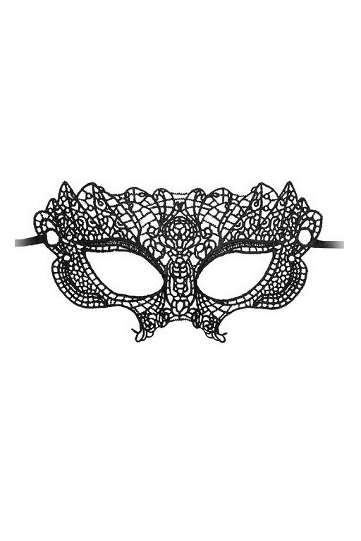 Кружевная маска ручной работы на глаза Princess Black Lace Mask